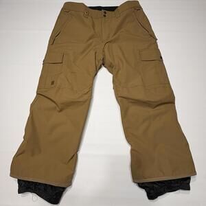 Quiksilver Men's XL Utility Cargo Snow Pants - Tan/Brown